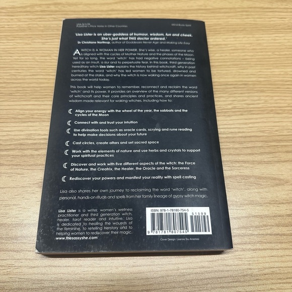 Book: Witch by Lisa Lister - new age metaphysical book - Picture 2 of 4